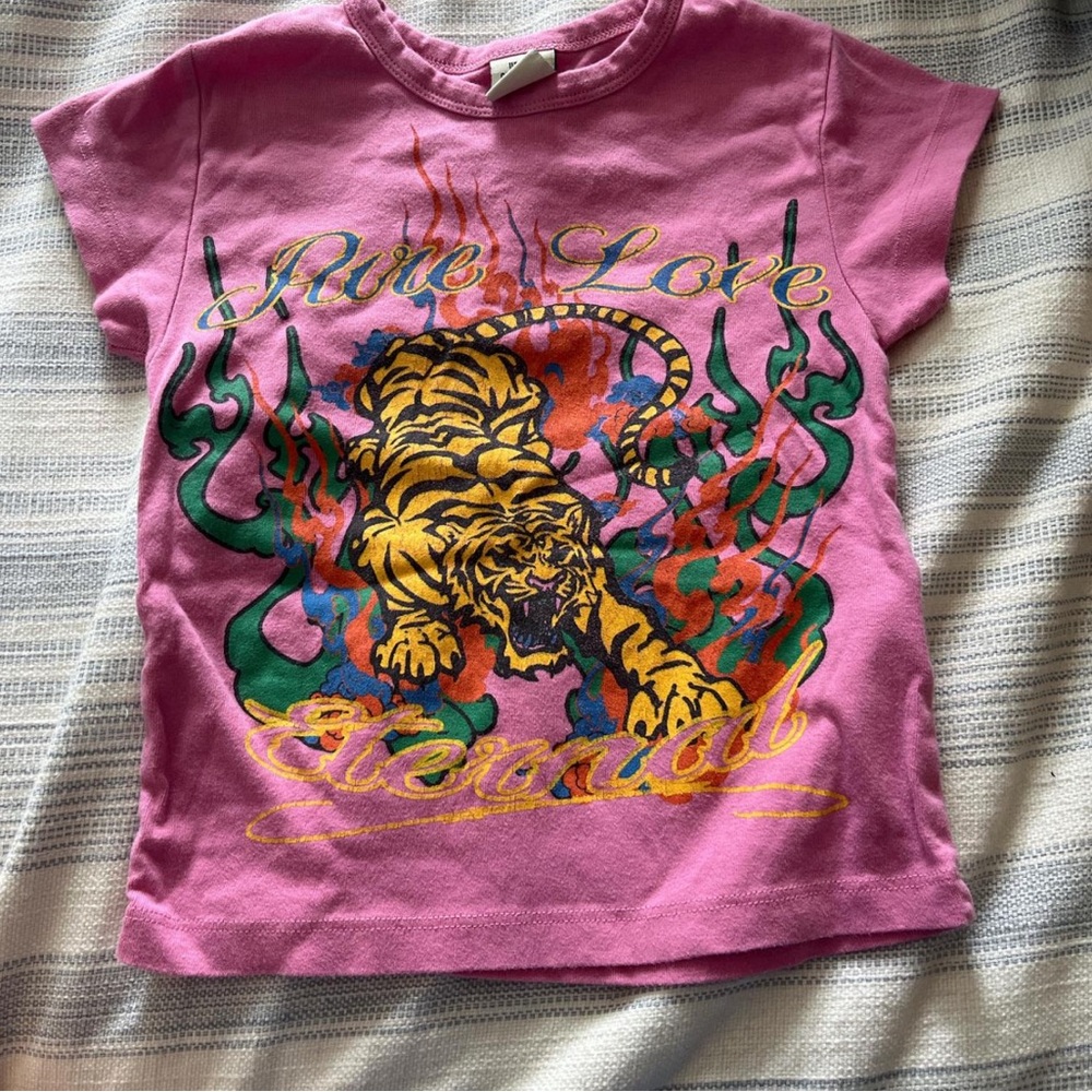 Pink Graphic Kids T-Shirt